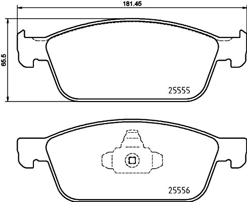A.B.S. P 24 199 BREMBO Bremsbelagsatz, Scheibenbremse
